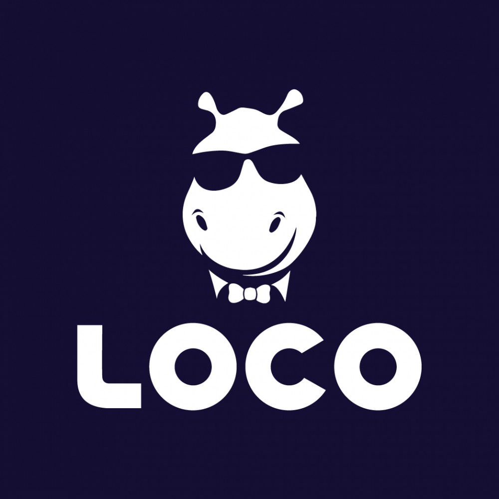 Loco буквами. Loco Dojo VR logo.