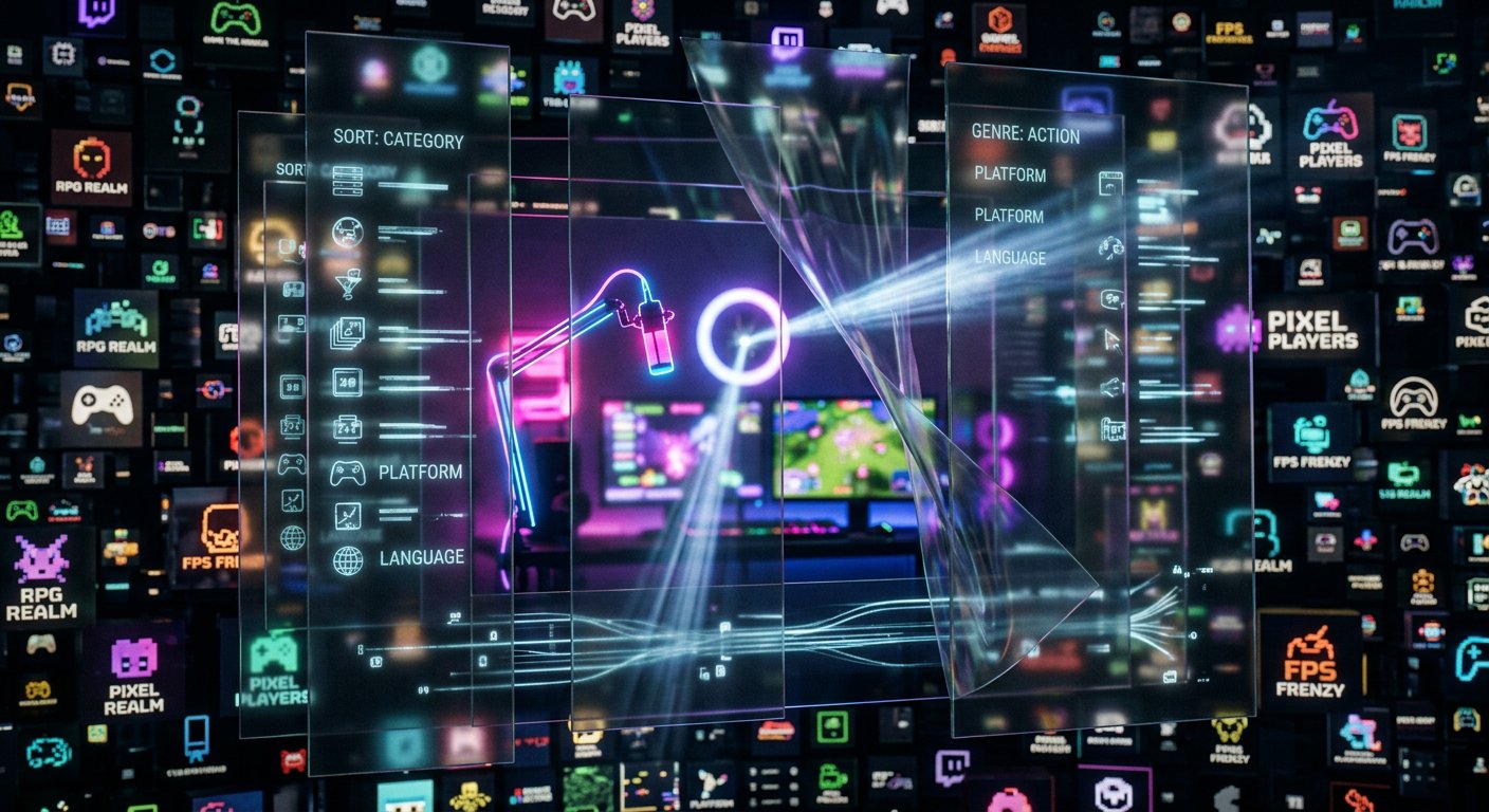 Почему Twitch не показывает стрим в списке категорий игры